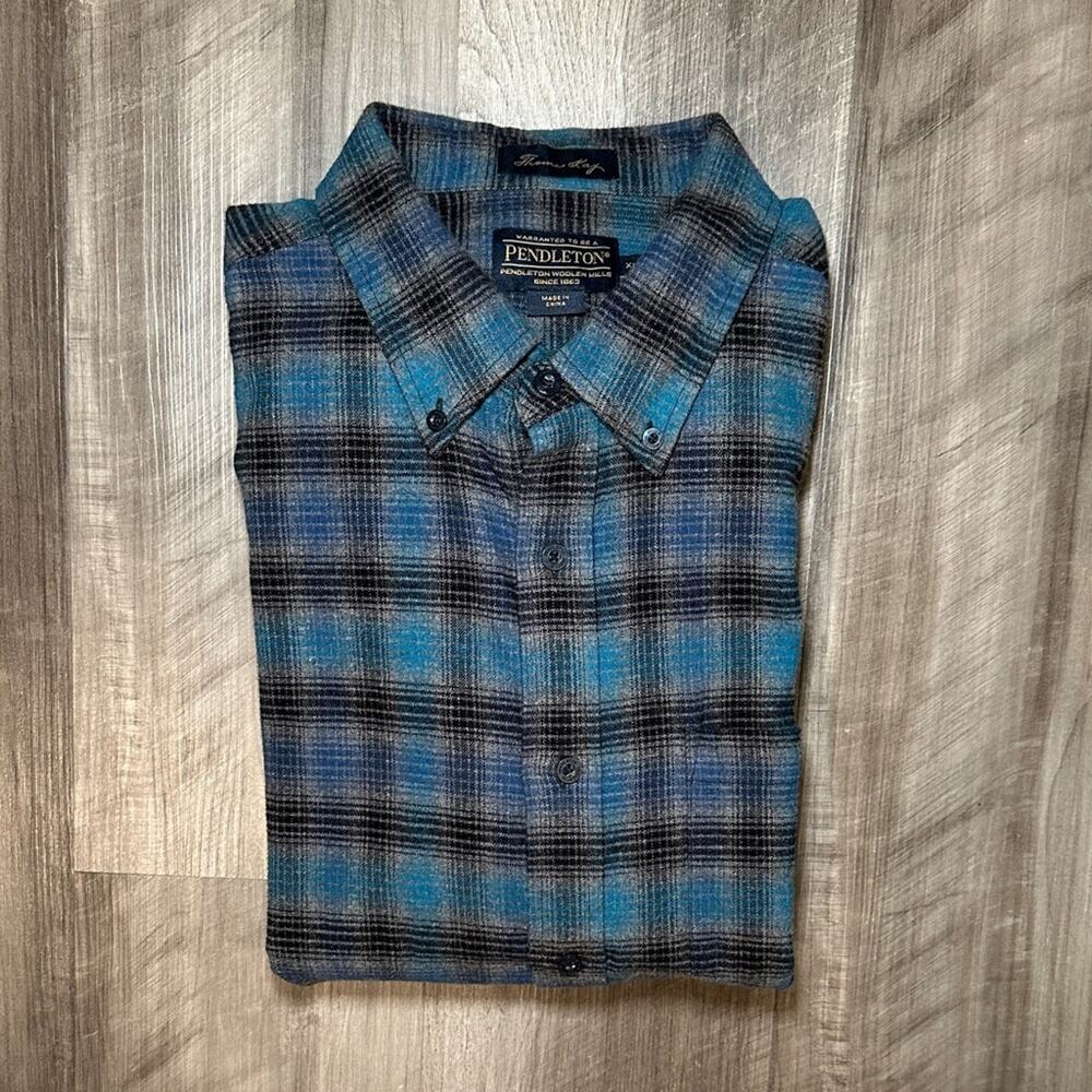 Pendleton Thomas Kay Pioneer Collection Plaid Flannel Long Sleeve Button - XL